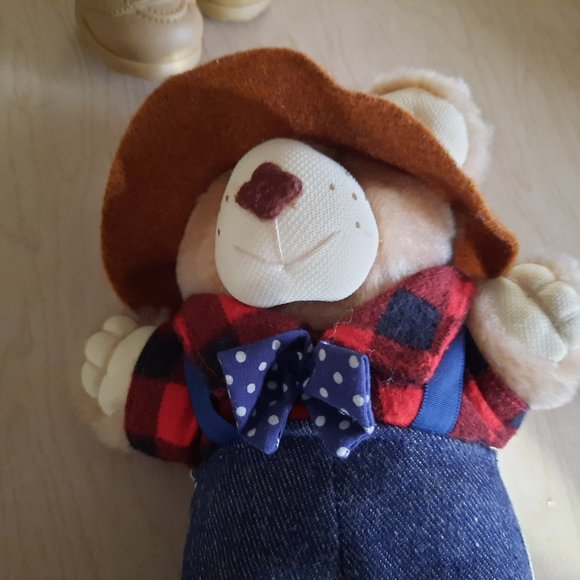 Vintage 80's Wendy's FURSKINS 7" Bears - Farrell, Hattie Set of 2 + extras! - Picture 10 of 16